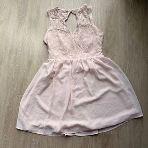 Forever 21 2000s pink lace dress